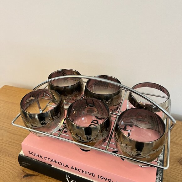 Vintage Mid-Century Modern Cocktail Glasses Set of 6 - Picture 3 of 5